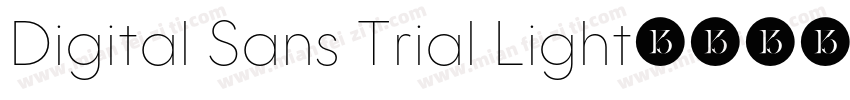 Digital Sans Trial Light字体转换